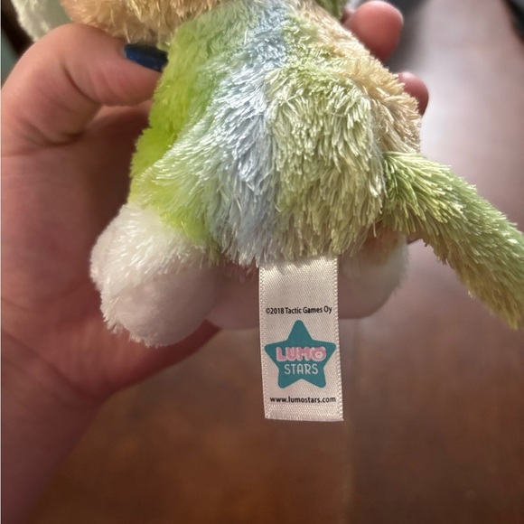 Adorable Green and White Stuffed Puppy Toy - Picture 6 of 6